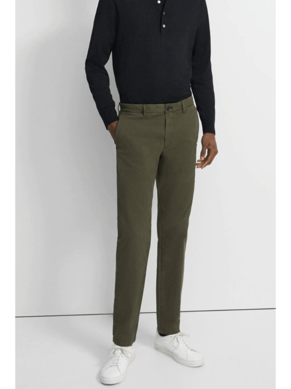 NWT Theory Mens Size 30 30x32 Olive Green Zaine Chino Pant in Patton NEW